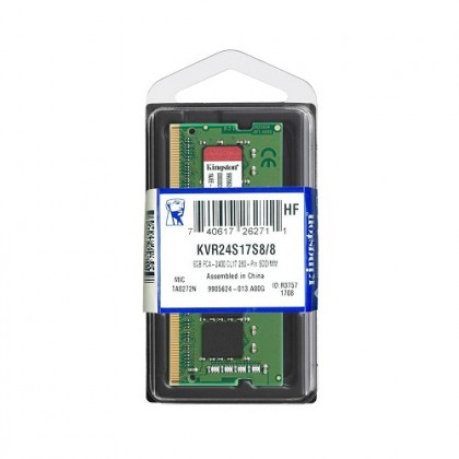 Kingston 8GB 2400Mhz DDR4 2400 260 PIN SODIMM NOTEBOOK Value RAM KVR24S17S8/8